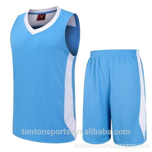 unique sublimation blue basketball jersey with team name,logo and number